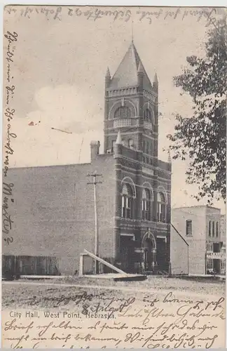 (115932) AK West Point (Nebraska), City Hall 1909