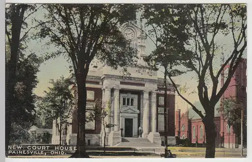 (105482) AK Painesville (Ohio), New Court House, vor 1945