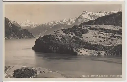 (13104) Foto AK Urnersee, Seelisberg 1930