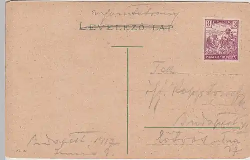 (110161) AK Budapest, Alagút Tunnel 1917