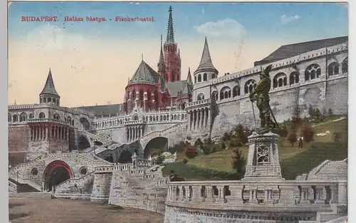 (110137) AK Budapest, Fischerbastei, Halászbástya 1918