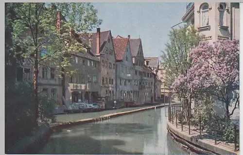 (97471) AK Ulm, Donau, Partie an der Blau, vor 1945