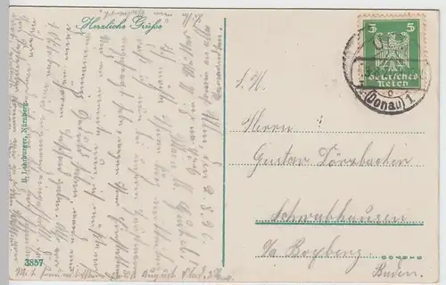 (92889) AK Ulm, Ansichts m. Gebirgspanorama, 1926