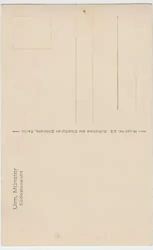 (5921) Foto AK Ulm, Münster 1918-43