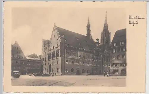 (109040) Foto AK Ulm, Donau, Rathaus, vor 1945