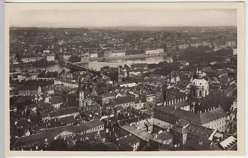 (34199) Foto AK Prag, Praha, Gesamtansicht, Feldpost 1940er