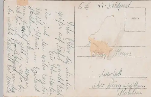 (110191) AK Bad Teplitz Schönau, Teplice, Höhenwarte, Feldpost 1939-45