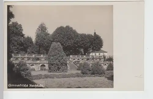 (109891) Foto AK Schloss Reichstadt, Zákupy, Schlosspark 1929