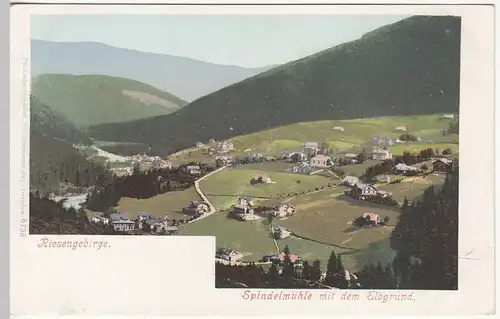 (109652) AK Spindlermühle, Spindleruv Mlýn, Elbgrund, Krkonose, bis um 1905