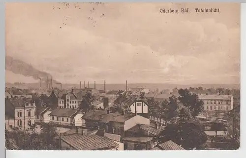 (108775) AK Oderberg, Bohumín, Ortsansicht, Feldpost 1917