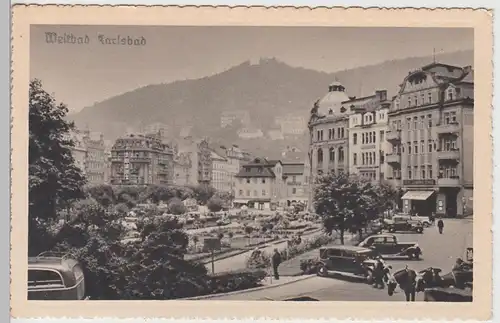 (108770) AK Karlsbad, Karlovy Vary, Ortsansicht, vor 1945
