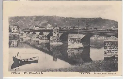 (97959) AK Trier, Alte Römerbrücke, vor 1945