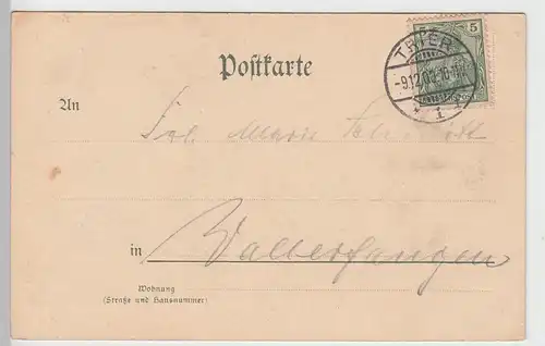 (92923) AK Trier, Gesamtansicht 1900