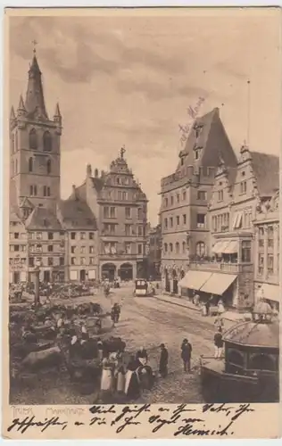 (6598) AK Trier, Marktplatz, Rotes Haus 1906