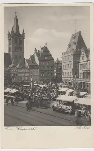 (30560) AK Trier, Hauptmarkt, vor 1945