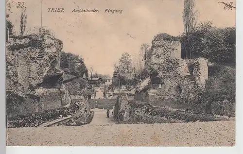 (109960) AK Trier, Amphitheater, Eingang, Feldpost 1916