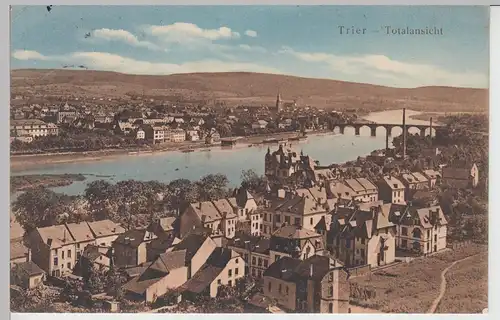 (105624) AK Trier, Totalansicht 1914