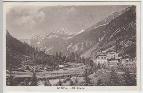 (8195) AK Ginzling, Alpengasthaus Breitlahner, vor 1945