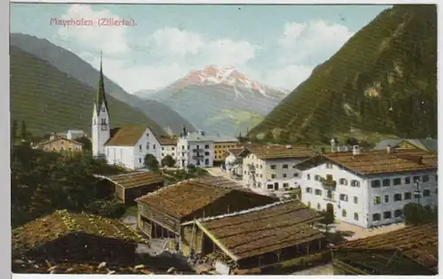 (8149) AK Mayrhofen,Tirol, Ortsansicht, vor 1945