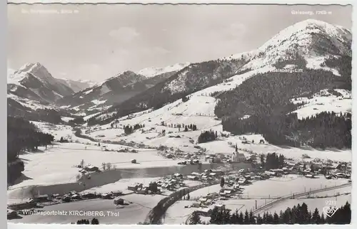 (53365) Foto AK Kirchberg (Tirol), Wintersportplatz, 1959