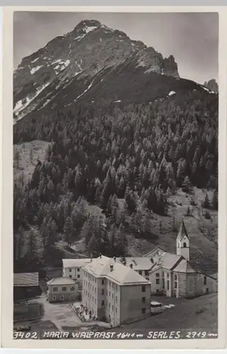 (4430) AK Mühlbachl, Kloster Maria Waldrast, Serles 1932