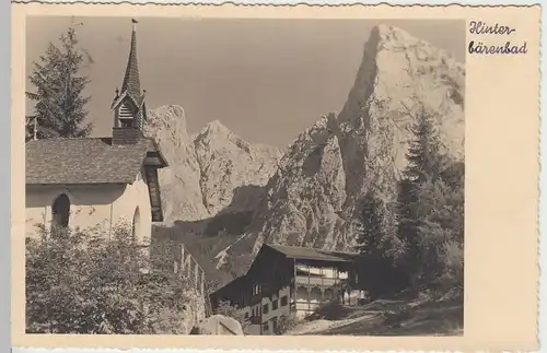 (43613) Foto AK Hinterbärenbad, Kaisertal, Kapelle, Anton-Karg-Haus 1942
