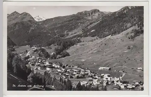 (42870) Foto AK St. Anton am Arlberg, Panorama 1938