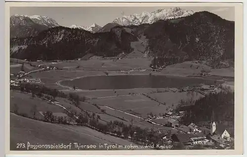 (37087) Foto AK Passionsspielort Thiersee, 1929