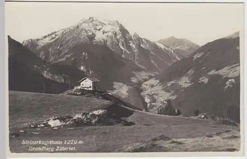 (35158) Foto AK Brandberg i. Zillertal, Steinerkogelhaus, vor 1945