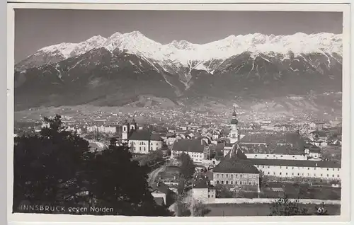 (32254) Foto AK Innsbruck, Panorama gegen Norden, 1942