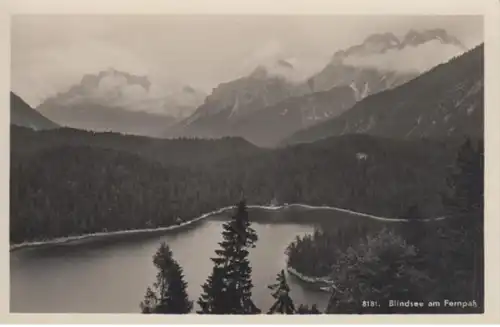 (296) Foto AK Blindsee, Fernpass, Miemingergruppe, Zugspitze