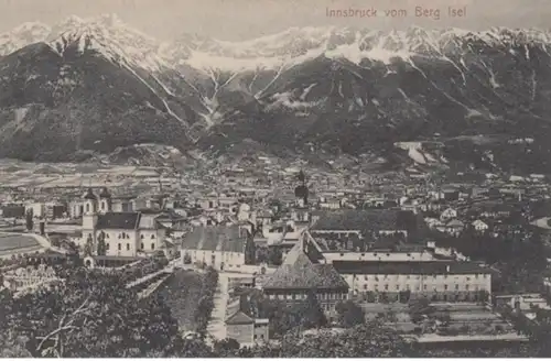 (256) AK Innsbruck, Panorama, vor 1945
