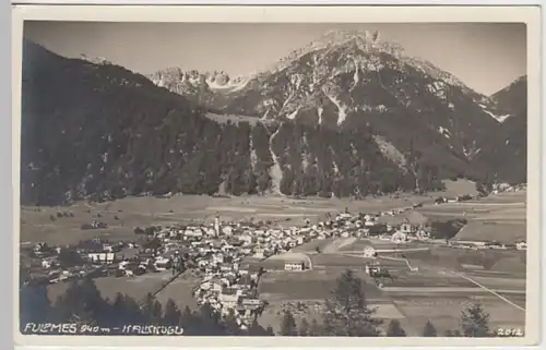 (24484) Foto AK Fulpmes, Panorama, Kalkkögl, vor 1945