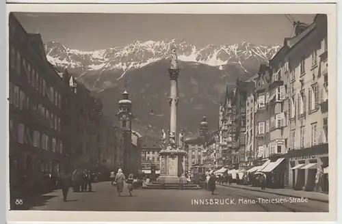 (23621) Foto AK Innsbruck, Maria-Theresien-Straße 1939