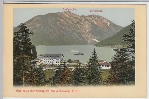 (21509) AK Achensee, Tirol, Gasthaus zur Seespitze, vor 1945