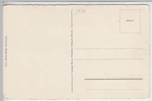 (20683) AK Gschnitz, Kirche, Ortsansicht 1936