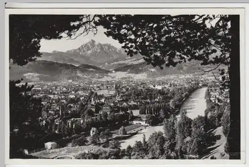 (18074) Foto AK Innsbruck, Blick von der Weiherburg vor 1945