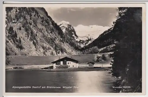 (12769) Foto AK Brennersee, Alpengaststätte Seehof 1930