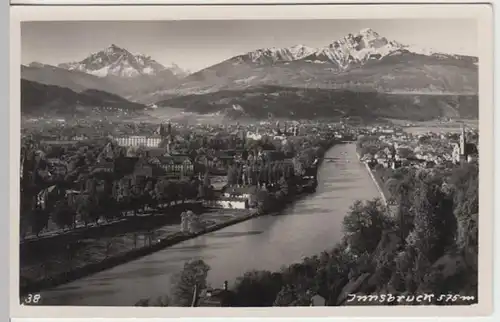 (12261) Foto AK Innsbruck, Panorama, vor 1945