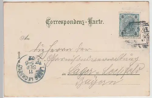 (114774) AK Innsbruck, Leopoldsbrunnen u. Stadttheater 1902