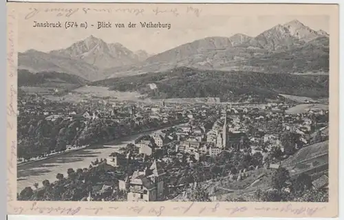 (11088) AK Innsbruck, Blick von der Weiherburg 1921