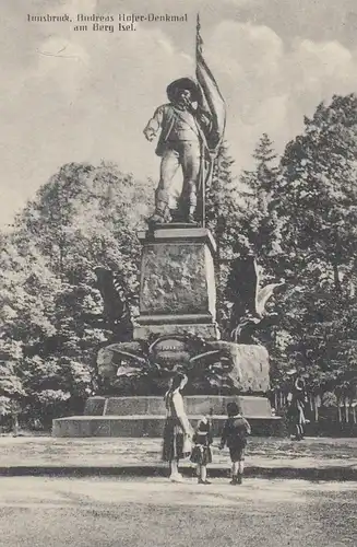 (108240) AK Innsbruck, Andreas Hofer-Denkmal am Berg Isel, 1924