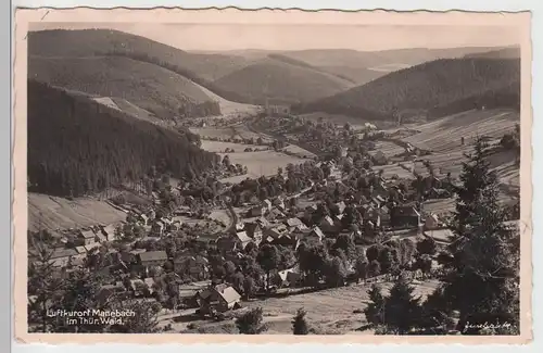 (99890) Foto AK Manebach, Thür. Wald, Panorama 1936-37