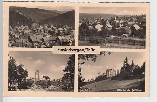 (99875) Foto AK Finsterbergen, Kurhäuser, Inselsberg, Mehrbild 1961