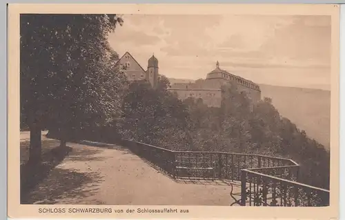 (99823) AK Schloss Schwarzburg, vor 1945
