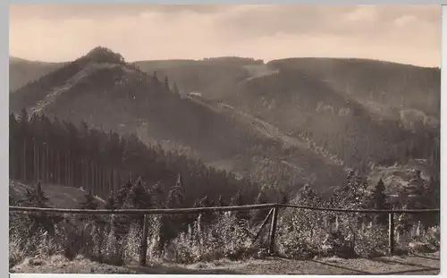 (99796) Foto AK Friedrichroda, Blick zur Schauenburg 1964