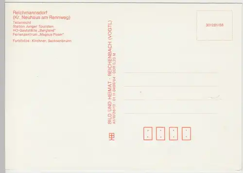 (99702) AK Reichmannsdorf, Mehrbildkarte, 1988