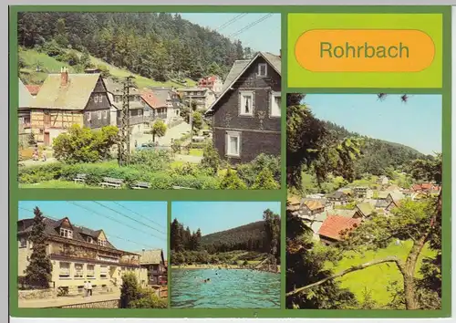 (99667) AK Rohrbach (bei Saalfeld), Mehrbildkarte, 1986