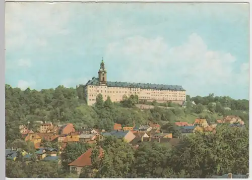(99618) AK Rudolstadt, Blick zur Heidecksburg 1969