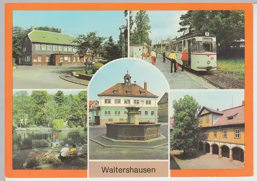 (99541) AK Waltershausen i.Thür., Mehrbildkarte, 1983